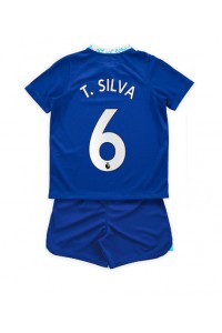 Chelsea Thiago Silva #6 Babyklær Hjemme Fotballdrakt til barn 2022-23 Korte ermer (+ Korte bukser)